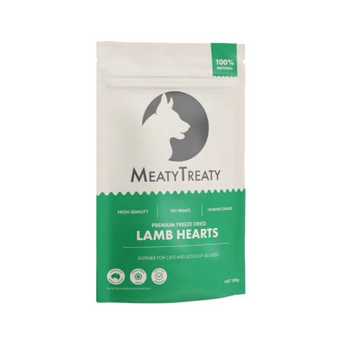 Freeze Dried Lamb Hearts - 100g