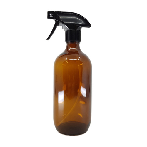 500ml Amber Glass Trigger Spray Bottle ECONOMY 